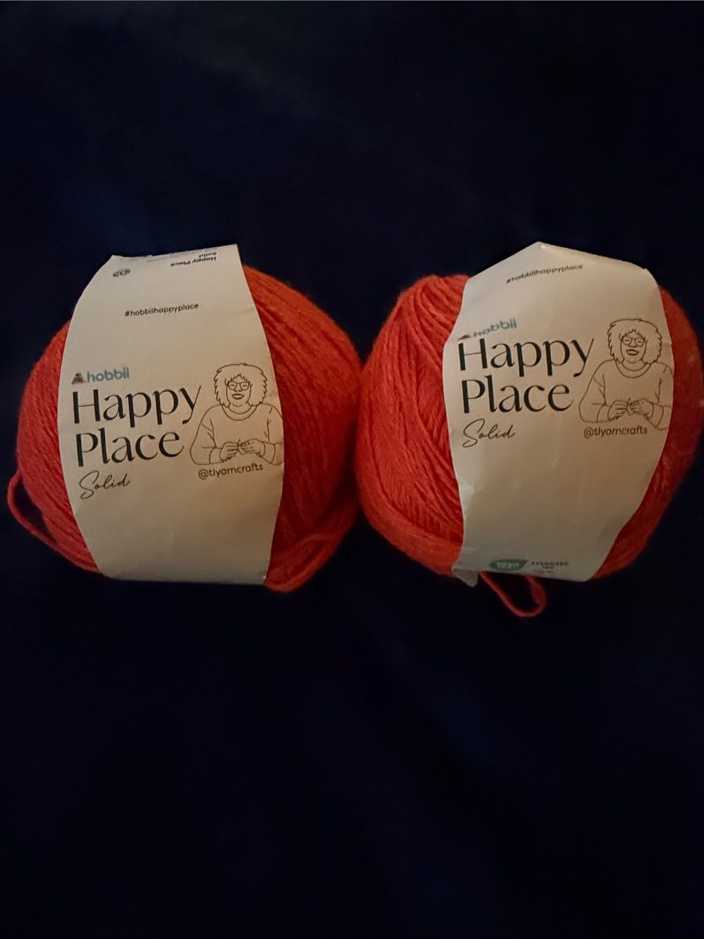Hobbii Happy Place Solid Yarn - Orange